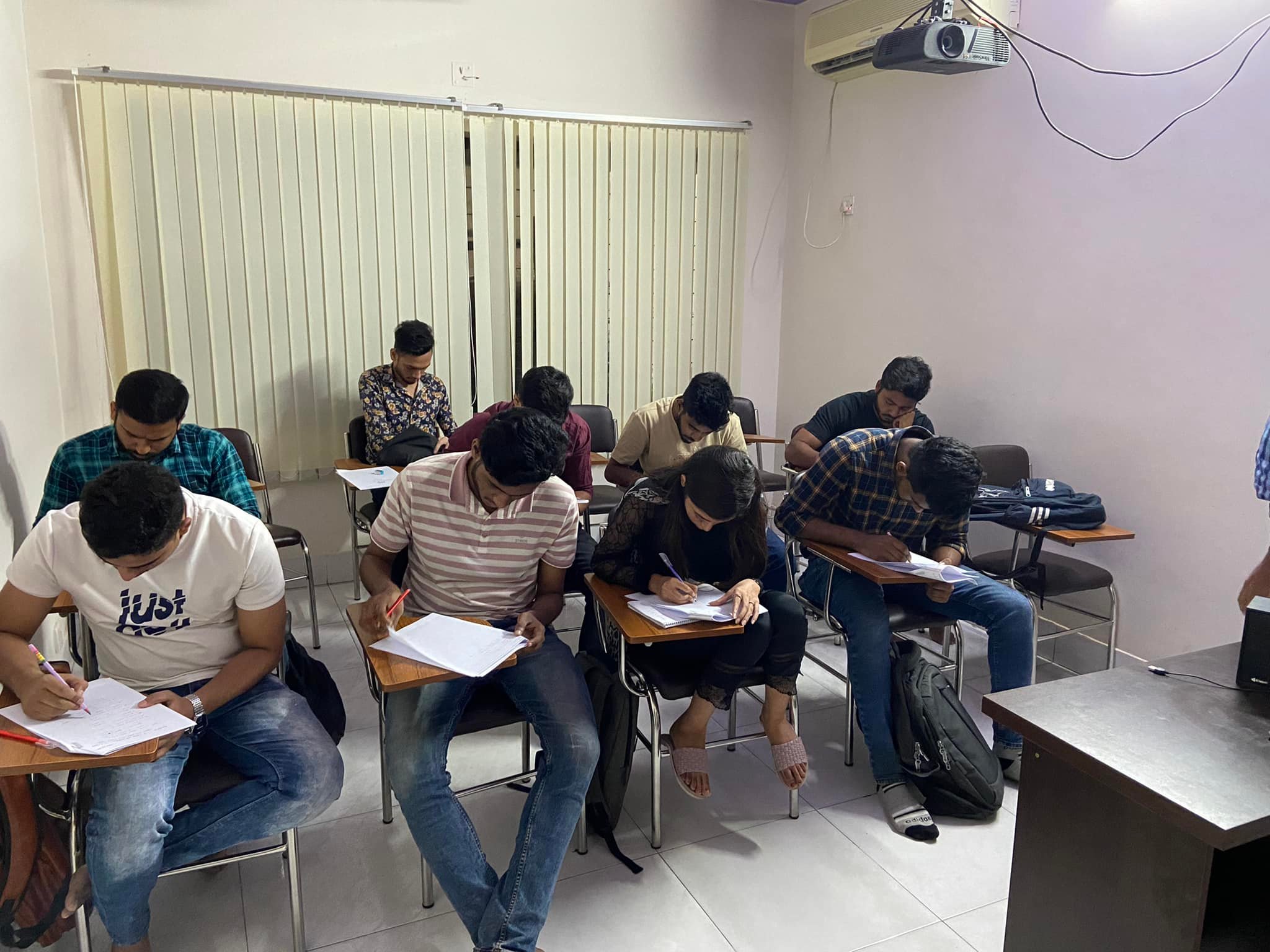 Students preparing for JLPT and NAT exams